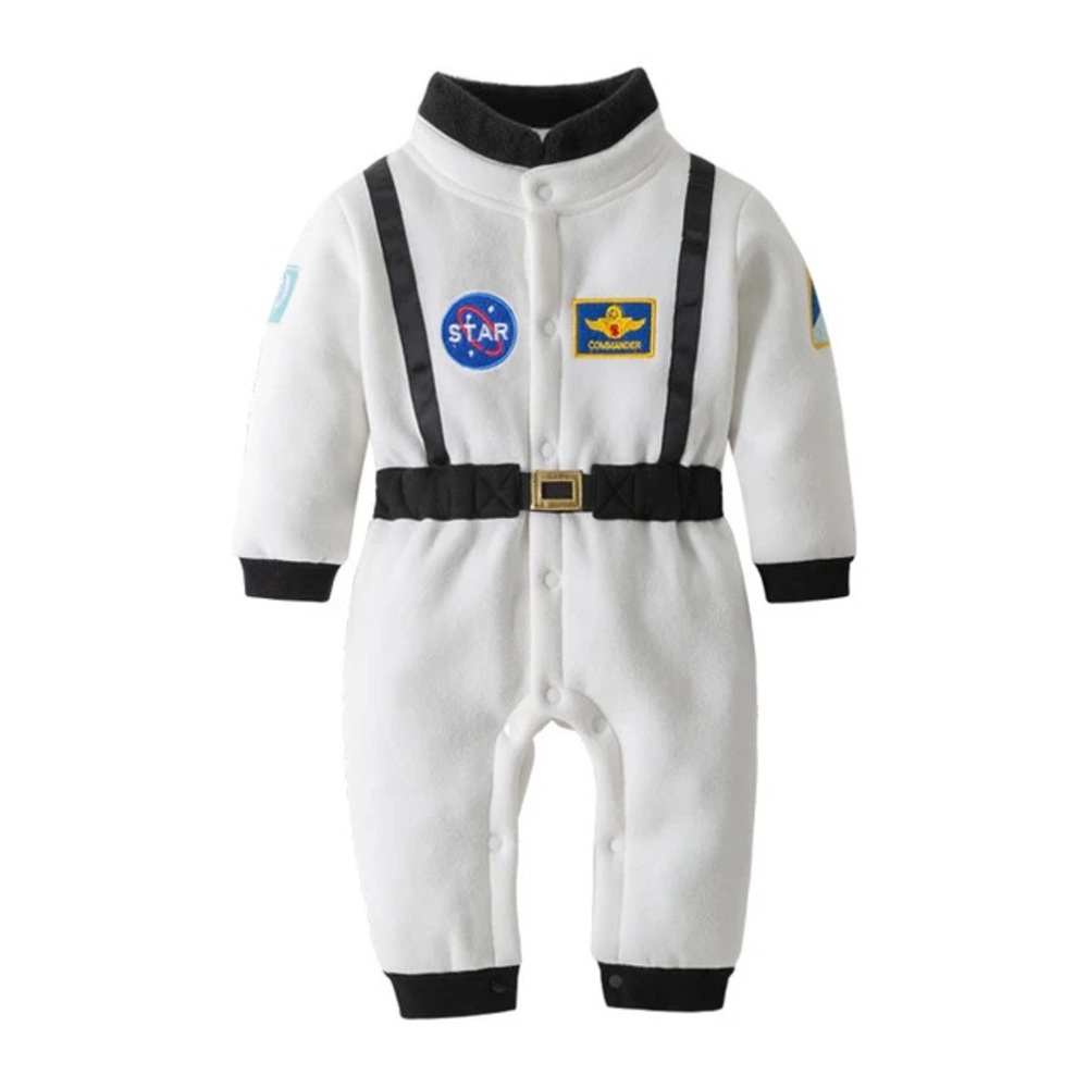 White Astronaut costume and backdrop